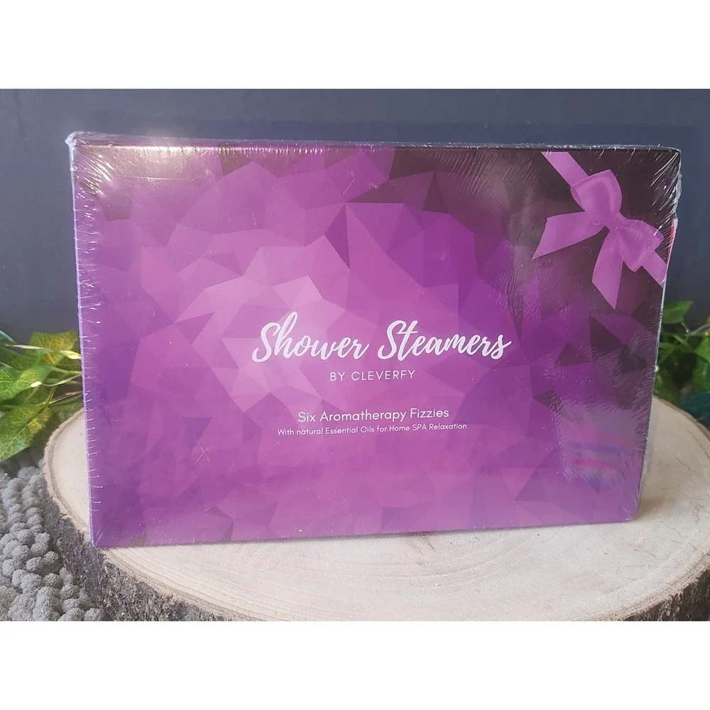 SHOWER STEAMERS BY CLEVERFY 6 AROMATHERAPY FIZZIES WITH ESSENTIALS OILS~NEW